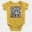 Straight Outta Psbb Short Sleeve Baby Onesie in Yellow Color